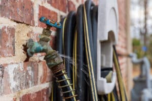 Outdoor water faucet leaking, Hose Bibs.