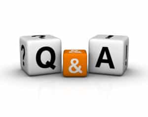 Question and Answers cubes symbol, Sewer Line Backups.