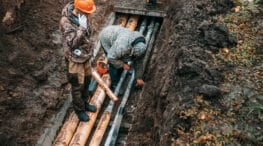 Trenchless sewer repair.