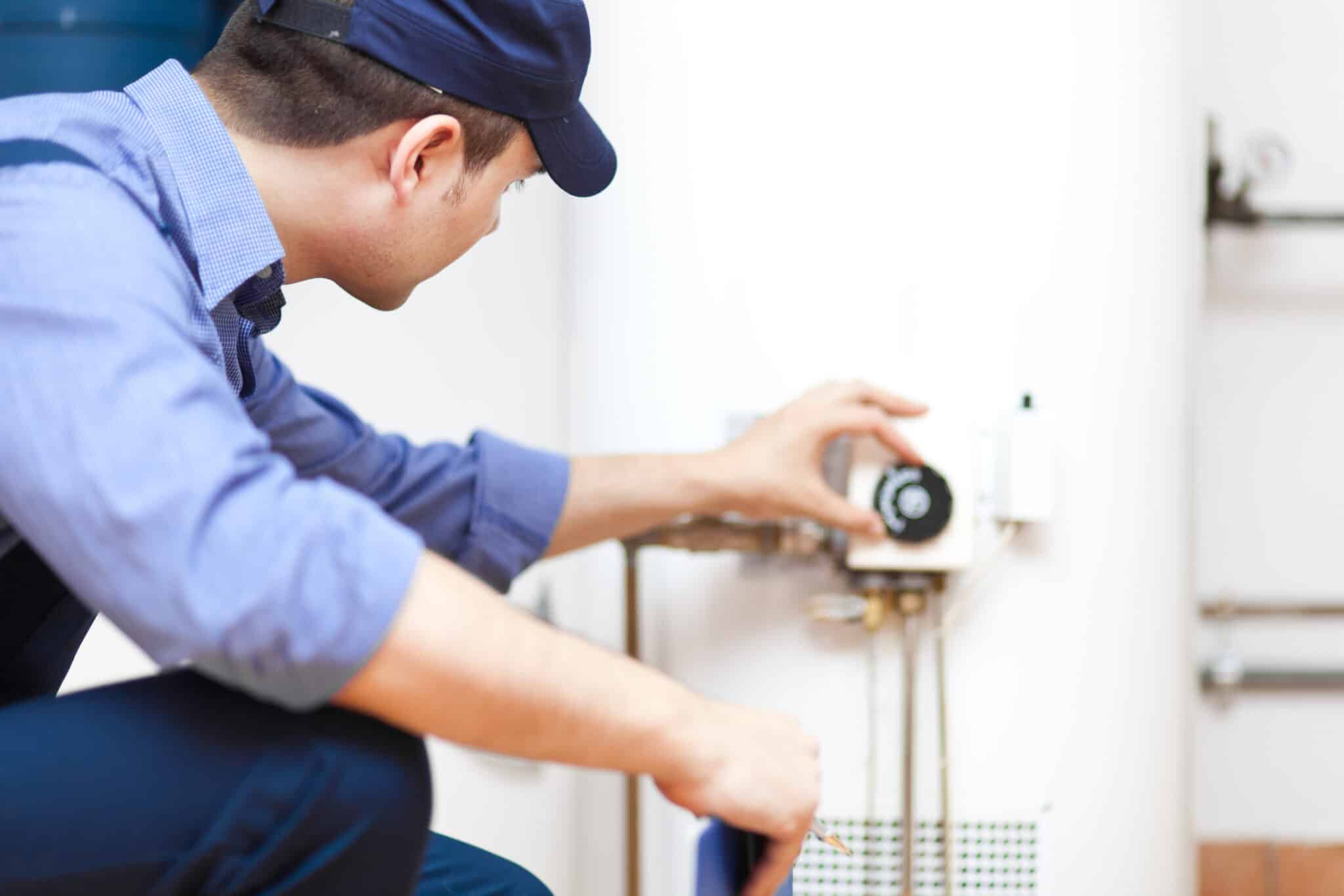 Checking water heater, Winterize Plumbing.