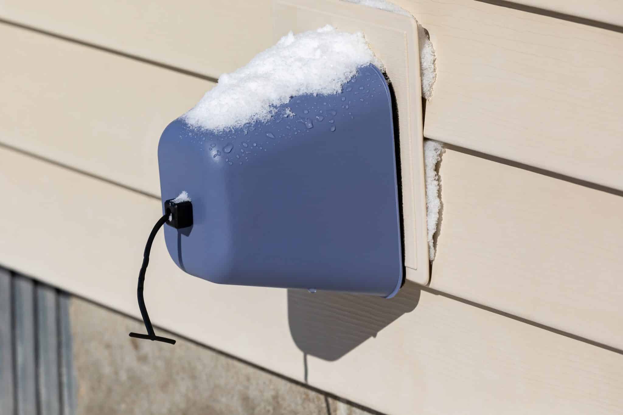 Cover outdoor faucet, smart winter plumbing protection.