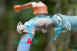 Auto shutoff sensor stops small leaks fast in Kennedale.