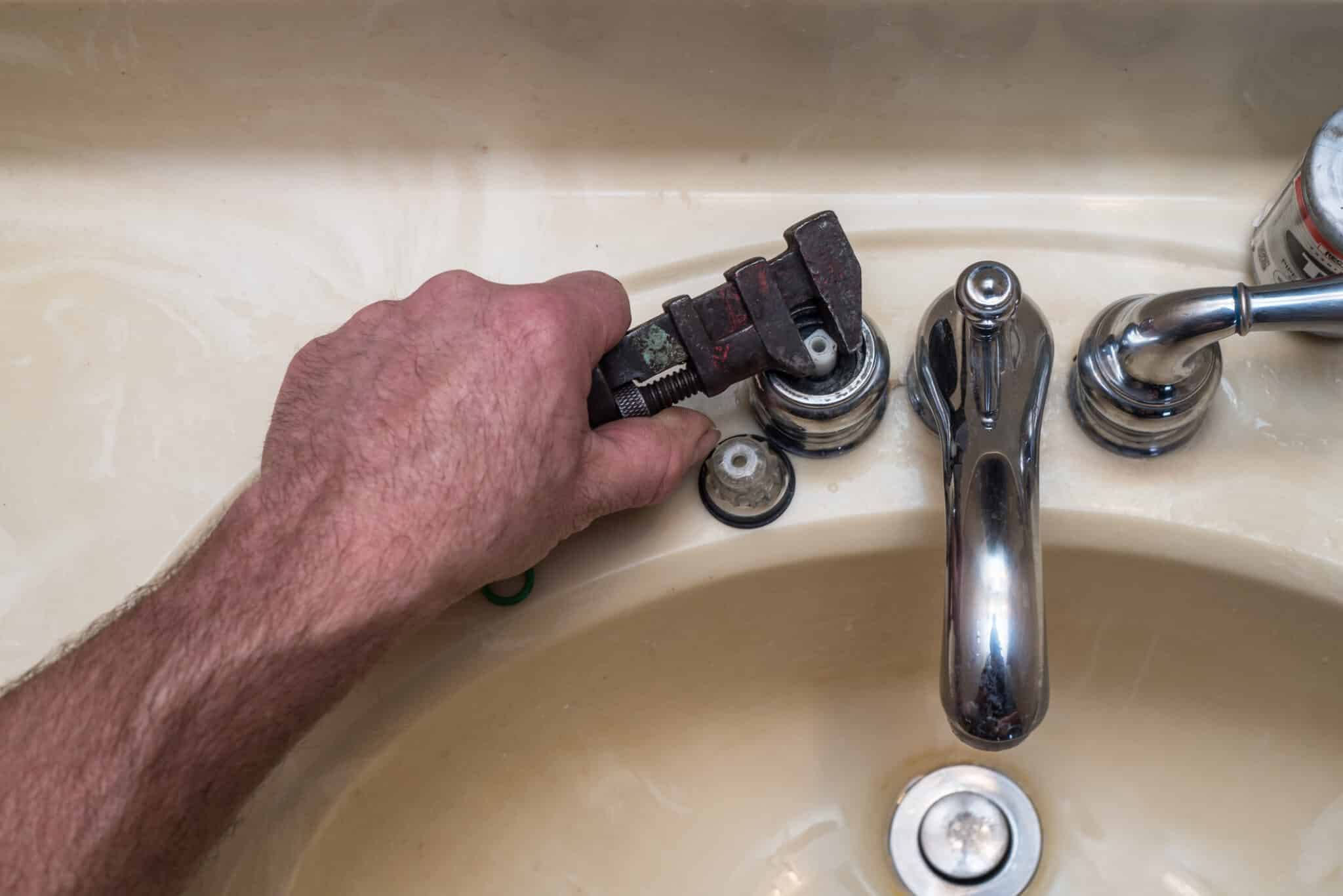 Double-handle faucets, faucet cartridge swap.