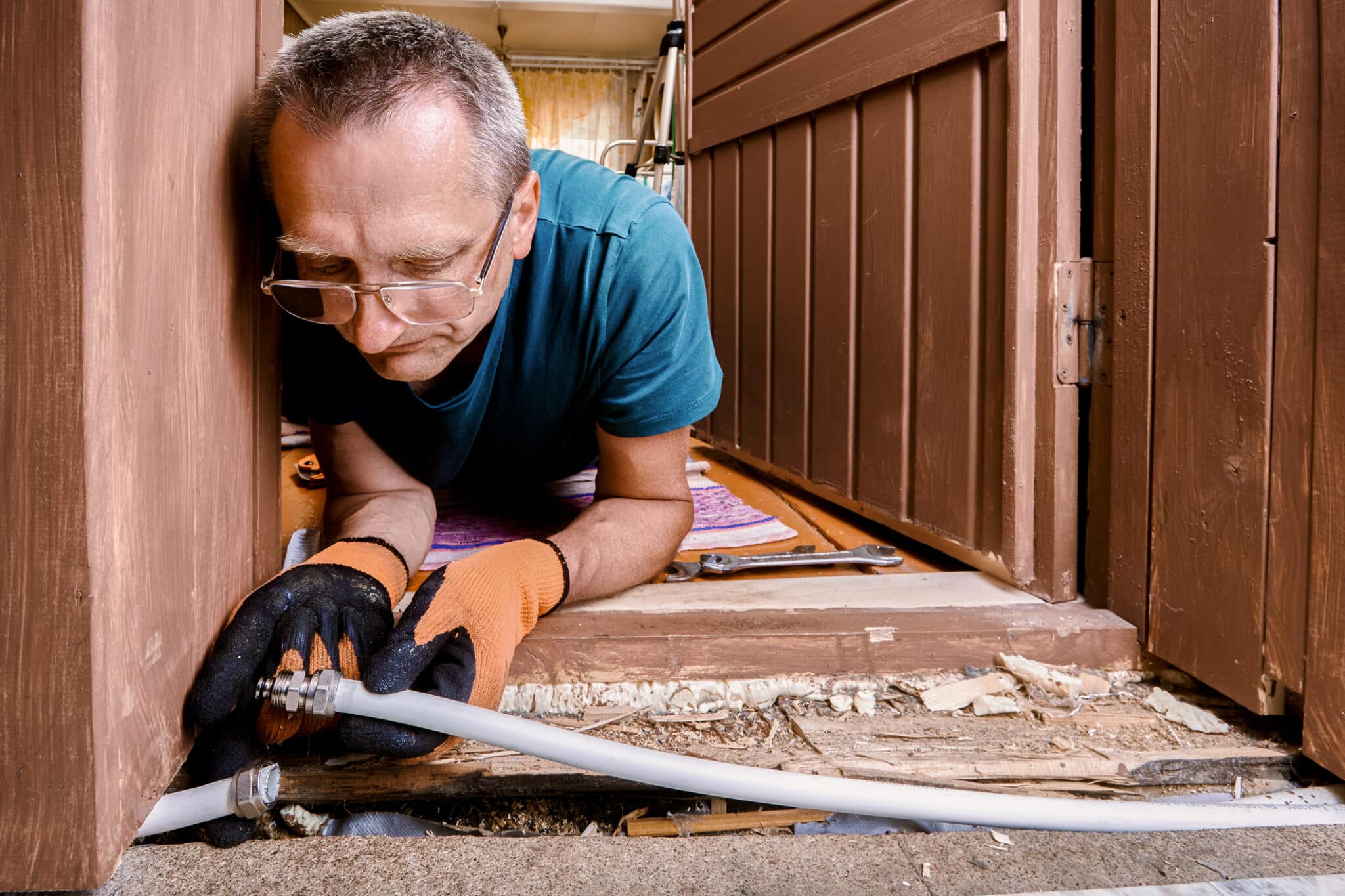 Plumbing repair water leak, leak down testing.