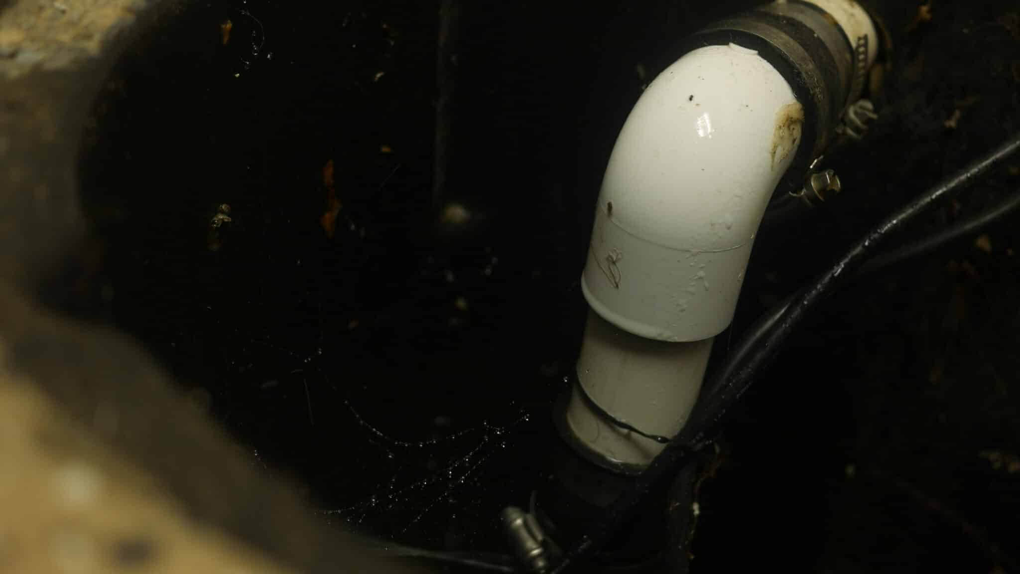 Sump pump backup reliability myths busted 2 Sump pump backup leaking pipe.