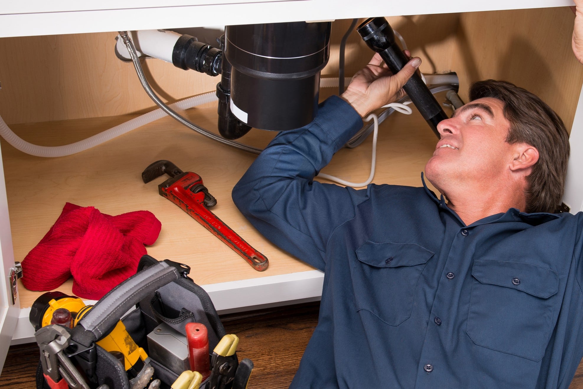 Maintenance, garbage disposal upgrade.