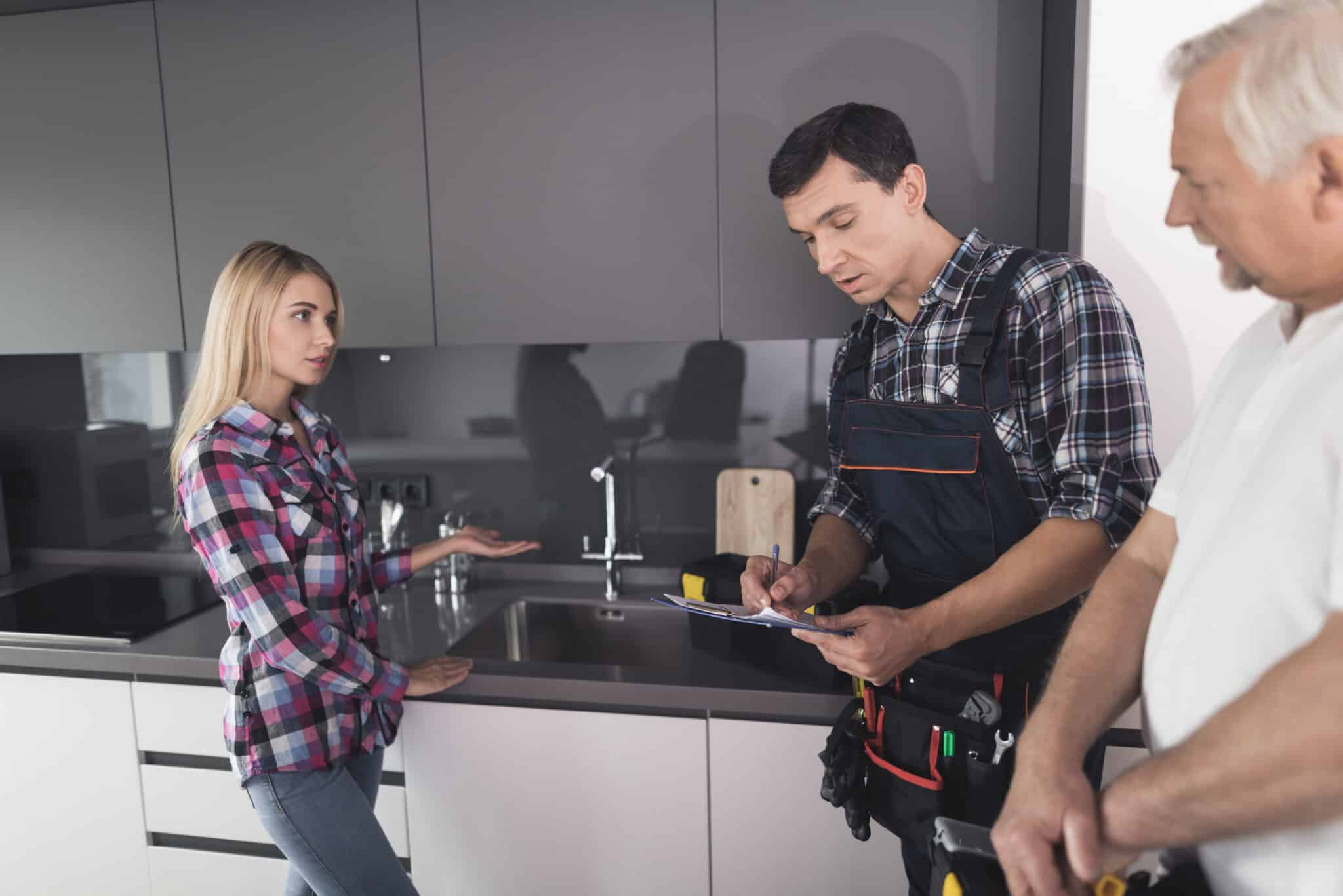 Plumbers inspection, faucet replacement cost.