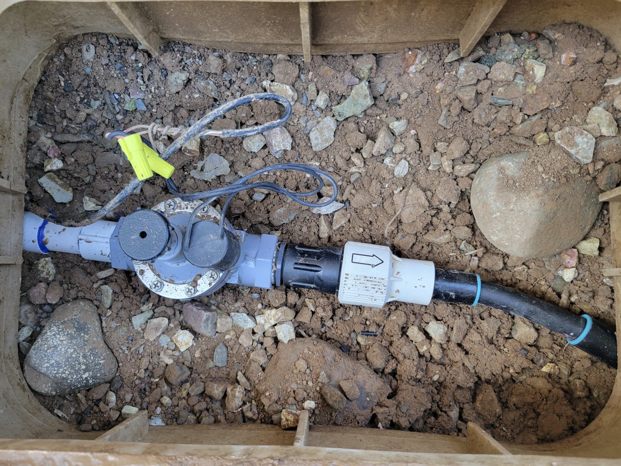 Water line replacement options that avoid major digging 2 Turn off irrigation, water line replacement.